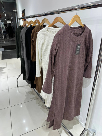 The Knit Studio | Ladies Co Ord Winter 2 Piece Top & Bottoms Womenswear | TKS008-Long (6 Colours)