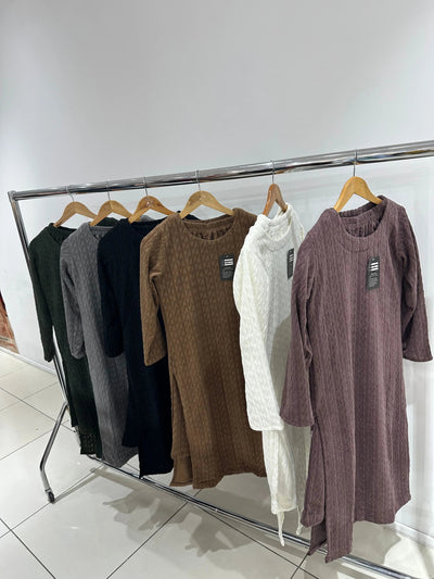 The Knit Studio | Ladies Co Ord Winter 2 Piece Top & Bottoms Womenswear | TKS008-Long (6 Colours)