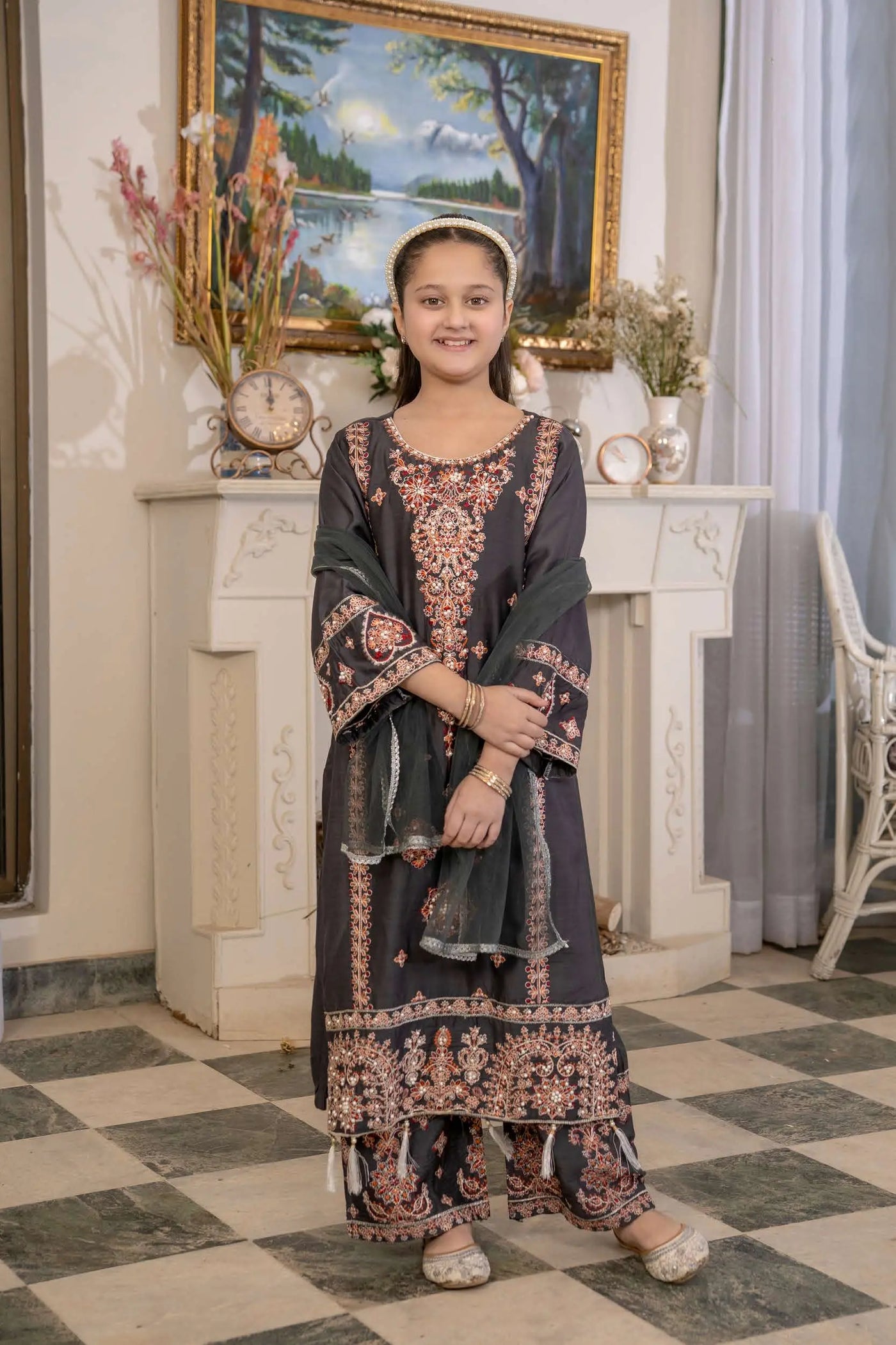 Pakistan Mithe Jan Threads Hussain Rehar Inspired | Embroidered Viscose Mother & Daughter ...